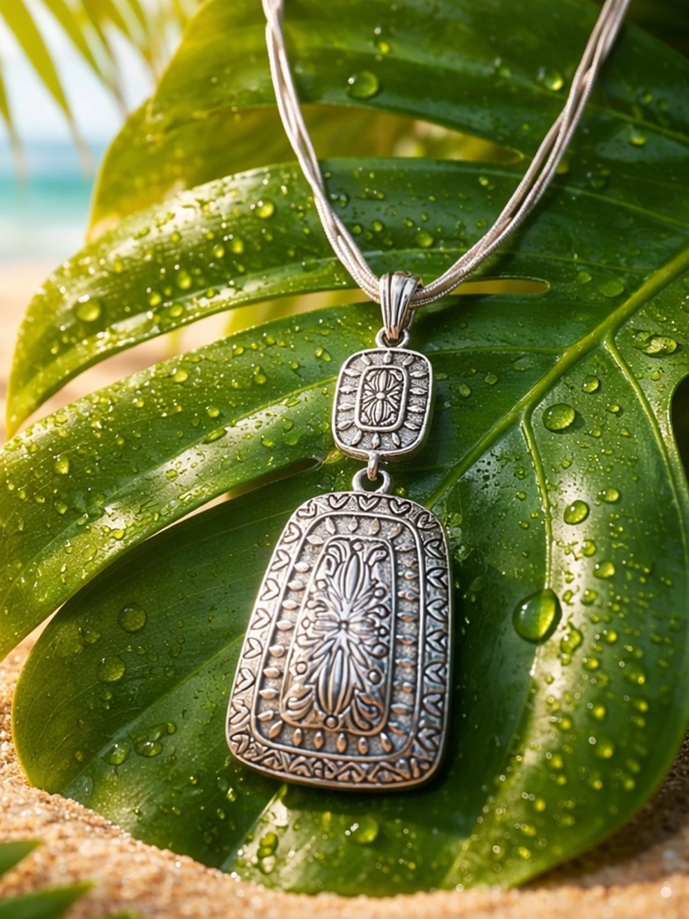 Napier Silver-Tone Antique Finish
Pendant Necklace NWT